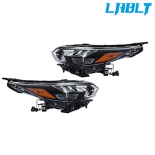 LABLT Driver& Passenger Side Headlight LED Black For 2024-2025 Nissan Sentra SR
