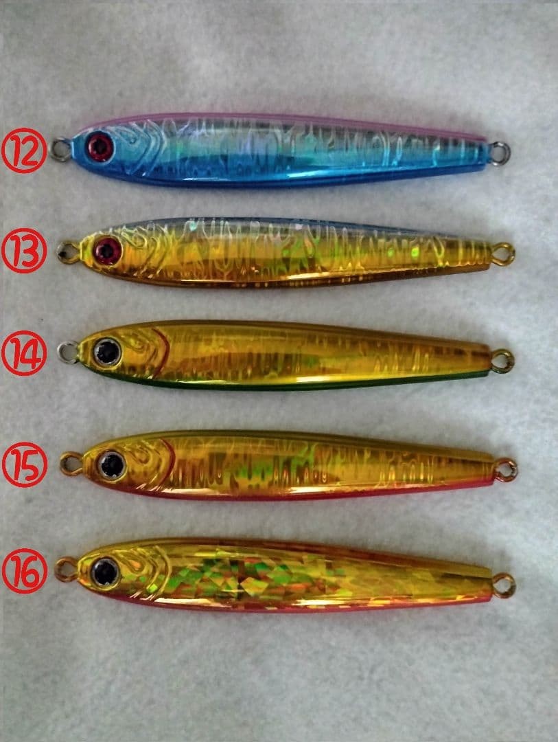 Ruaa Taro Metal Jig Set 180g, 6pcs, High Specific Gravity, Fishing Lure - Image 9