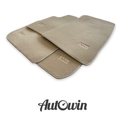 Beige Floor Mats For Rolls Royce Wraith Tailored Carpets ER56 Design Premium