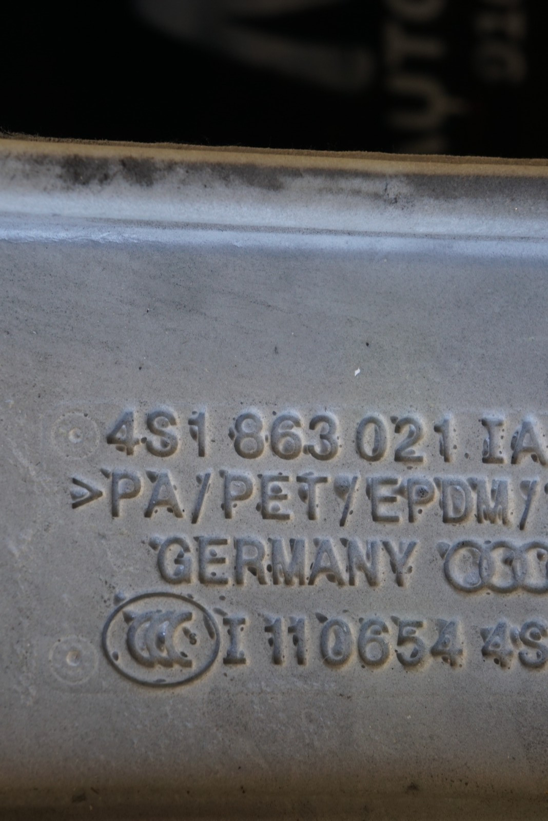 Audi R8 2017-2023 Front Left Lower Carpet P/N 4S1863021