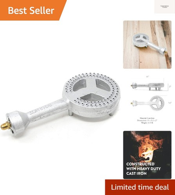 #ad #ad High Pressure Cast Iron Burner Head with Brass Fitting Orifice 50250.0 $26.99