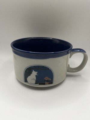 Vintage Otagiri Cat In Window Coffee/Tea Or Soup Mug made in Japan