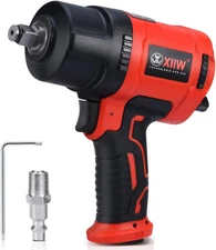 1/2 Inch Air Impact Wrench, Max Torque 1560 Ft-Lbs, Lightweight 4.4 Lb Design, H