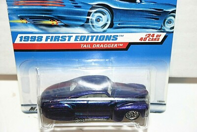 Hot Wheels 1998 First Editions Tail Dragger # 659  purple