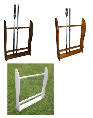 Wooden Fishing Rod Holder 8 Seater Rod Holder Rack Rods
