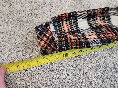 Vintage Disney Pooh Long Sleeve Plaid Crop Top Shirt Sz 10 Union Made 70s ILGWU - Picture 4 of 9