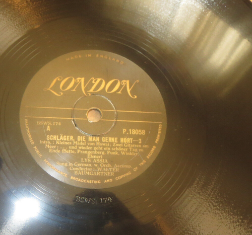 78RPM 2 London Lys Assia - Schlager Die Man Gerne Hort, Parts 1 thru 4, E E- E - Picture 4 of 5