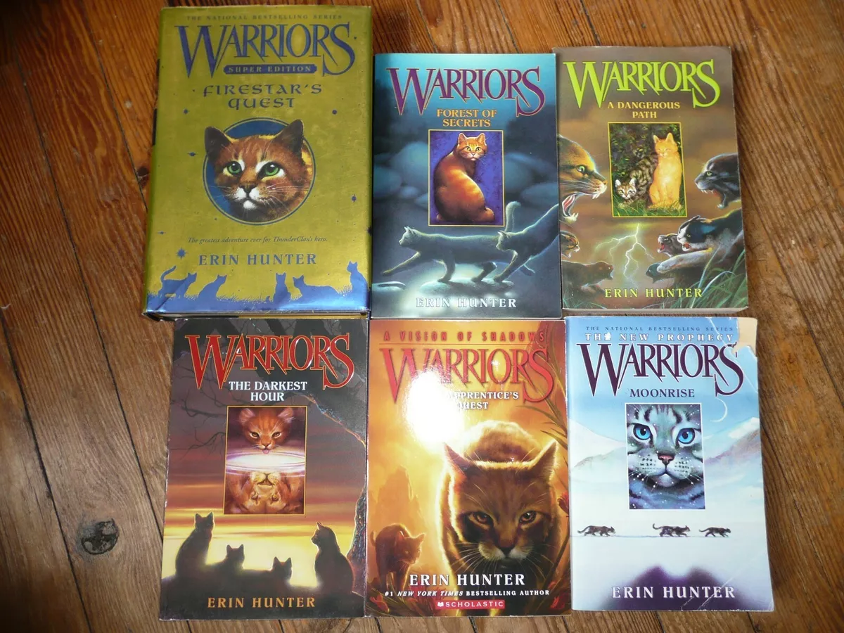 Erin Hunter Warriors Book Lot Original Series Set 7 Books of Warriors Cats  Novel 9780061131677