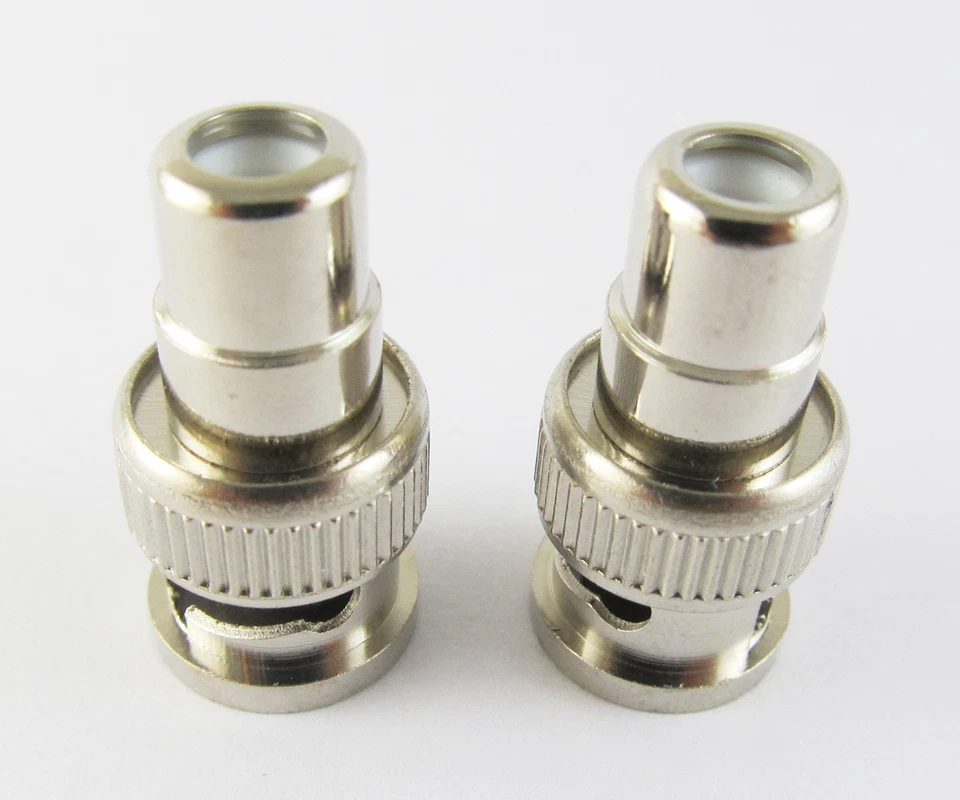 20pcs BNC Male To RCA Female Jack Straight CCTV Connector Adapter Nickel Plated - Image 4 of 4