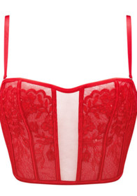 Ann Summers Icon Corset Bustier Size M 12/14 Red RRP &pound;40