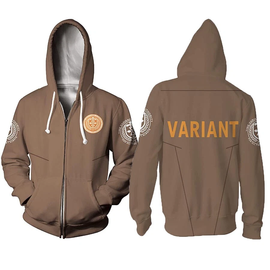Loki Hoodie VARIANT Printed Sweatshirt Adult Casual wear Zip Up