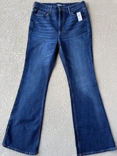 Old Navy Flare Extra High Rise Woman Sz 10 Dark Wash Boot Cut Jeans Pants