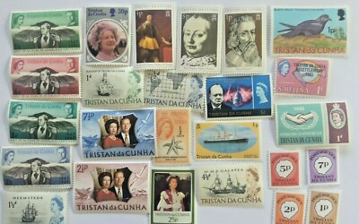 Prophila Collection – 10 Verschiedene Briefmarken Von Tristan Da Cunha Für Sammler