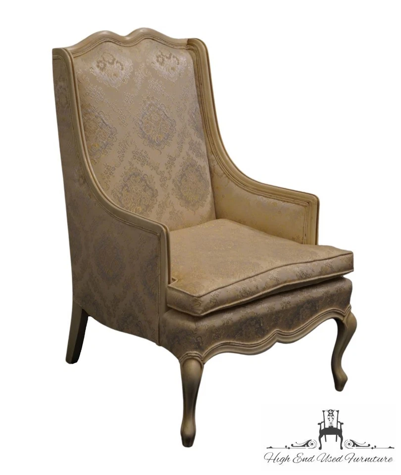 Prince Howard Furniture Co. Cream French Provincial Accent Wingback扶手椅... — 第 2/4 张图片