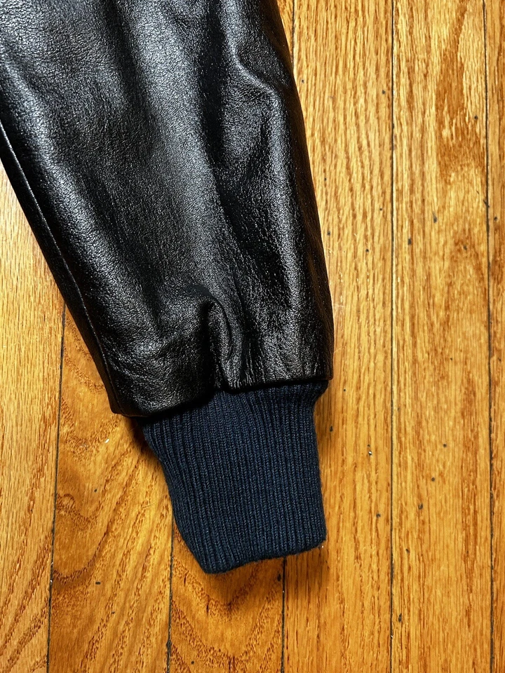 Chaqueta de cuero para motociclista Yamaha años 80 talla 38 [en muy buen estado] de JPN◎ Foto 3 de 4