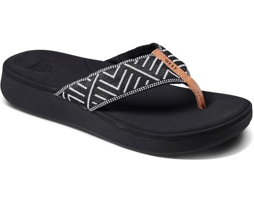 Reef Cuscino Donna Nuvola Super Modellato Plantare Supporto Arco CJ3581 Nero Nuovo - Foto 2 di 7