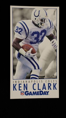 1992    Ken Clark    Indianapolis Colts     GameDay Card    #308