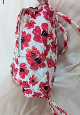 Nanette Lepore Backpack Purse Mini Washable Quilted Floral  display picture 3