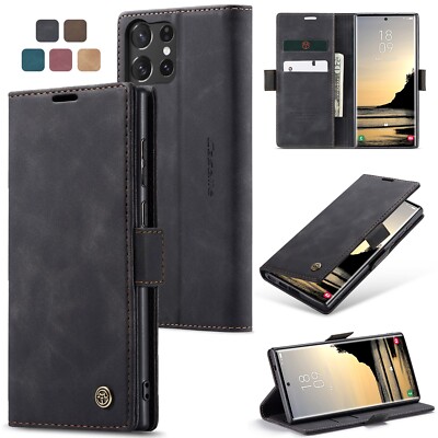 Für Samsung Galaxy S25+ S25 Ultra 5G Leder Flip Ständer Brieftasche Handy Hülle