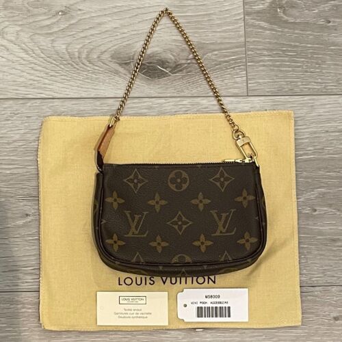 Louis Vuitton Monogram Mini Pochette Accessories Made in France | eBay