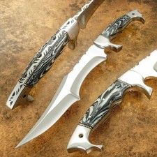 17" SUPERB CUSTOM MADE FORGED TOOL STEEL BLADE,TACTICAL HUNTING SURVIVAL BOWIE