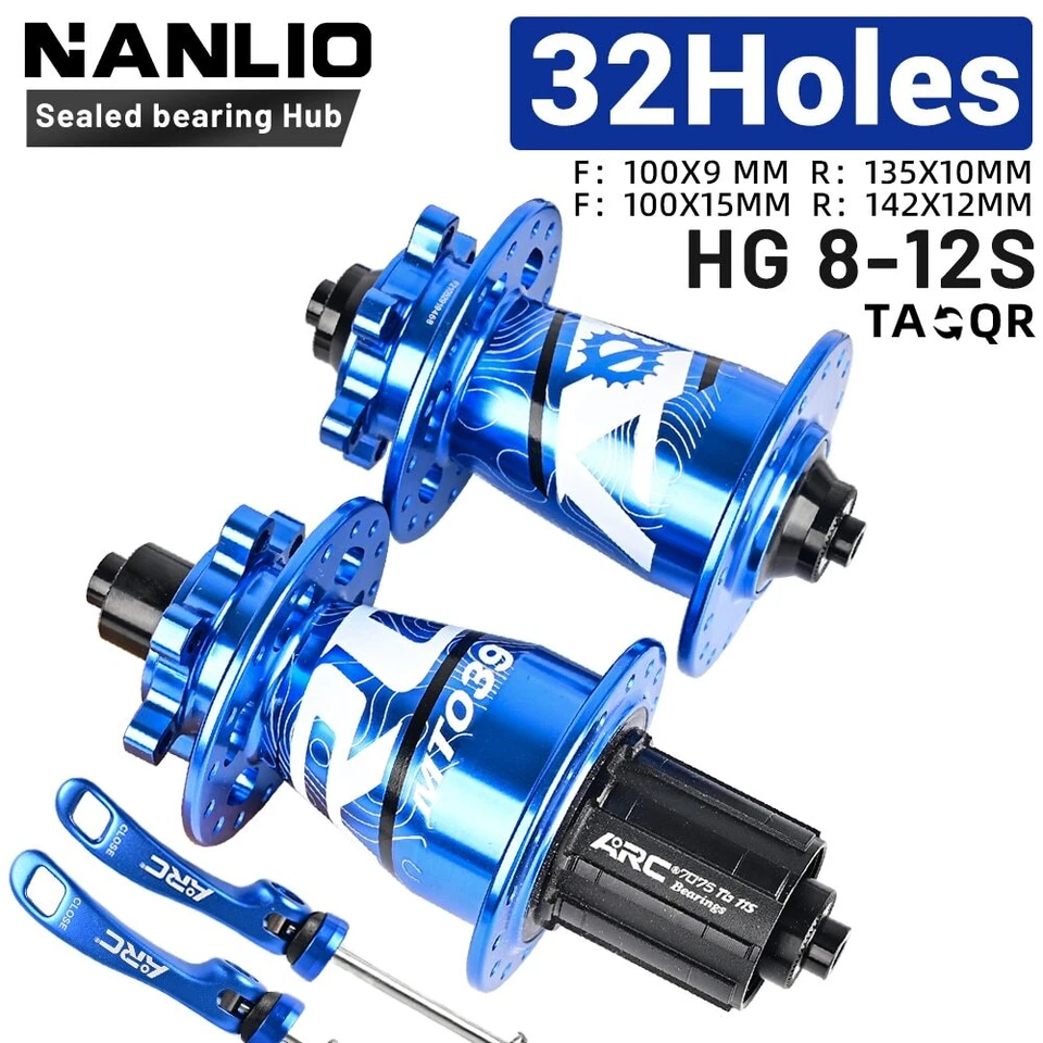 32H MTB Bicycle Front Rear Hub 6 Pawls 114 Clicks 4 Bearings Hub for HG SX NX - Image 2 of 4