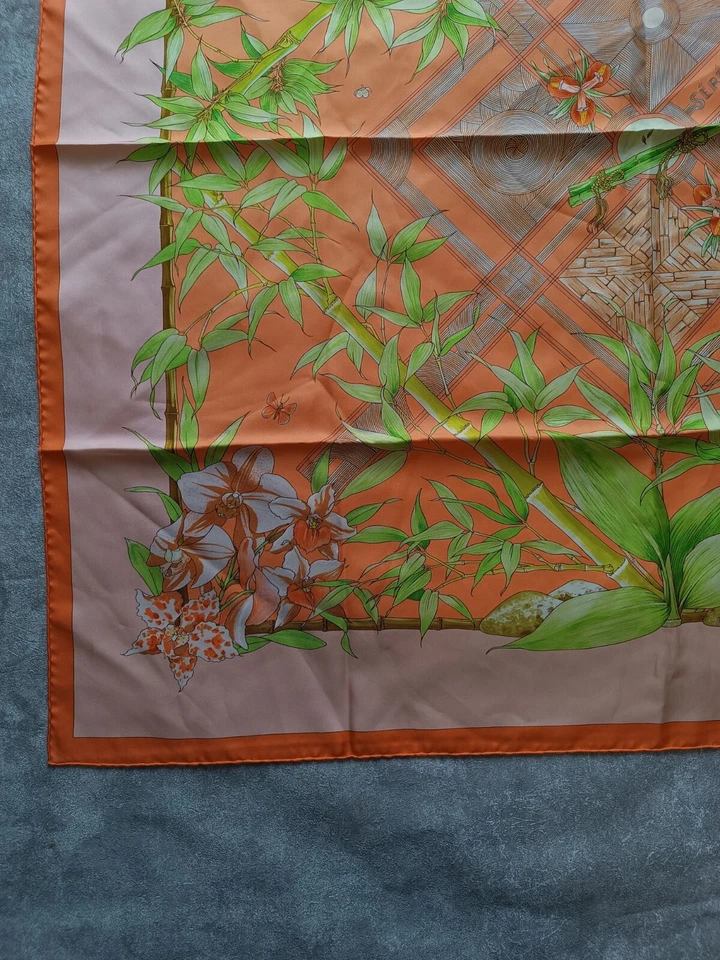 Hermes Scarf SERENITE 90cm Silk Carre Foulard ZOE PAUWELS - Image 3 of 4