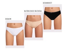 3er 5er Pack Damenslips, %100 Baumwolle Schl�...