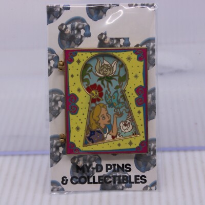 B4 Disney Shopping DS LE Store Pin Alice Wonderland White Rabbit Hinged ...