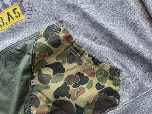 POLO RALPH LAUREN EXPEDITION VOYAGER CAMO PATCHWORK HOODIE MENS MEDIUM EXCELLENT - Picture 9 of 13