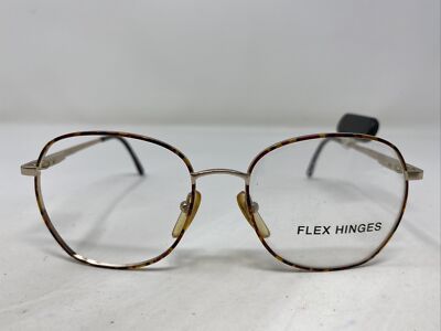Fundamental 7 AMBER 54-17-130 Amber/Gold Metal Full Rim Eyeglasses Frame R677