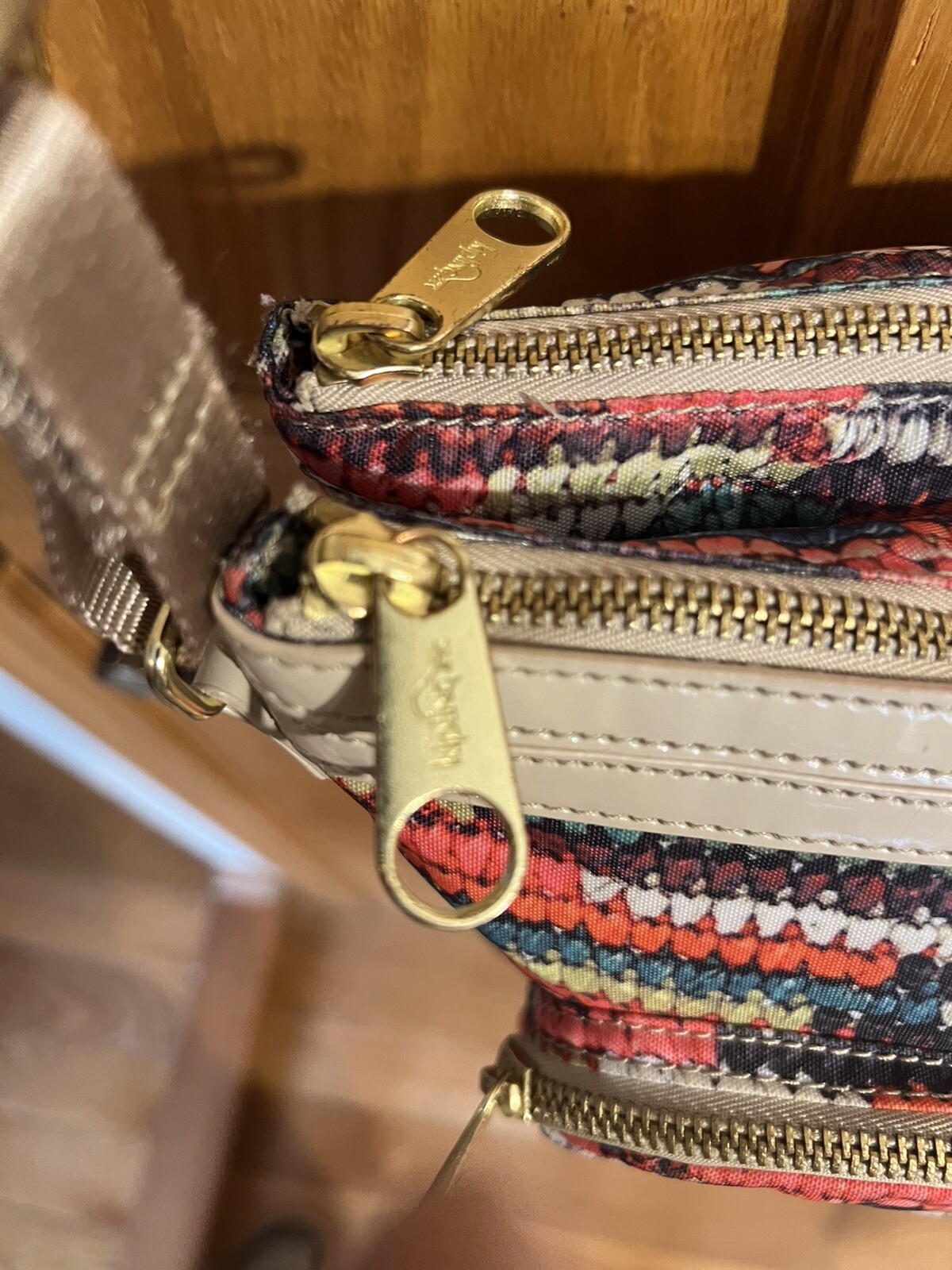 Kipling Multicolor 3 Compartment Crossbody Purse/… - image 14