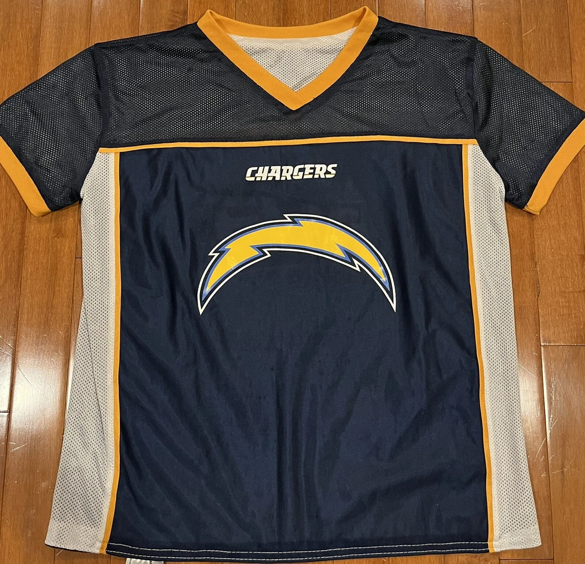 NFL Flag Football Youth Large L.A. Los Angeles Chargers Jersey