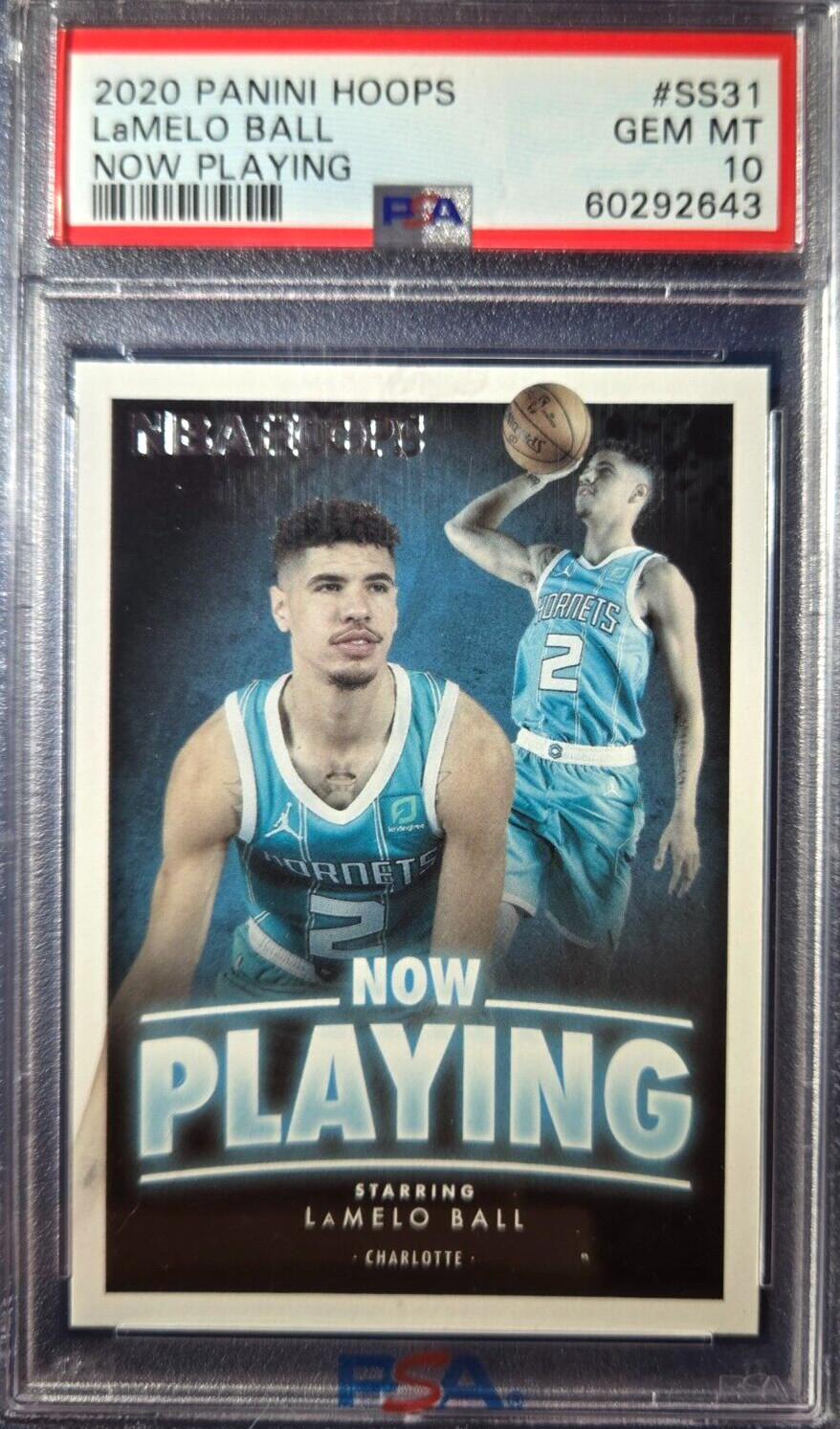 2020-21 Panini NBA Hoops LaMelo Ball Now Playing #SS-31 Rookie PSA 10 GEM (RC)
