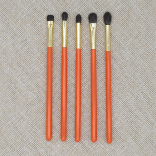 5 Stück Blau Eichhörnchen Ziegenhaar Augenpinsel Kit Pro Handgefertigt Make-up Pinsel Set - Bild 7 von 8