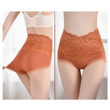 High Waist Knickers Panties Briefs Underwear Stretch Lace Tummy Tightening 
