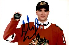Alexis Gravel Signed Autographed 4x6 Photo Chicago Blackhawks #3
