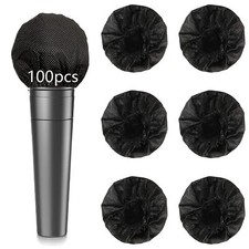100PCS Microphone Cover Disposable Non-Woven Microphone Windscreen Protective...