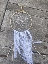Beautiful hand-crafted DREAMCATCHER Wall Hanging With Lace Boho