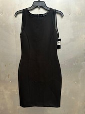 Guess Teodorina Dress Womens Small Black Bodycon Cocktail Sleeveless Party