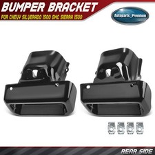 2x Rear White Iron Bumper Hole Trim For Chevrolet Silverado 1500 Gmc Sierra 1500