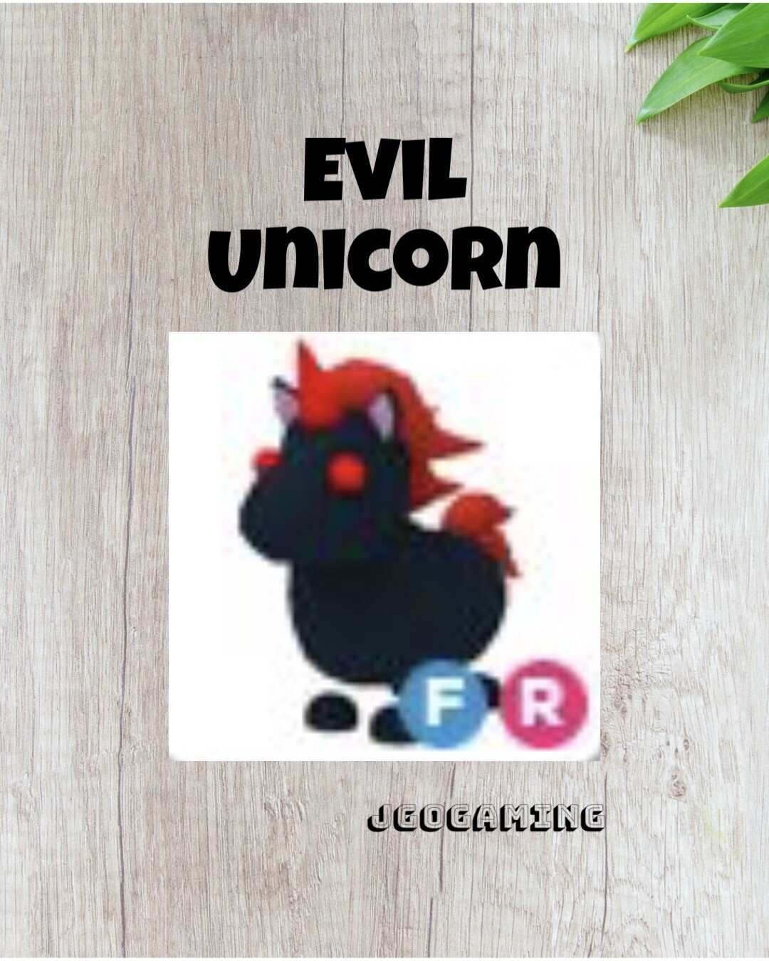 FR Evil Unicorn ADOPT from ME Same Day Delivery Roblox eBay