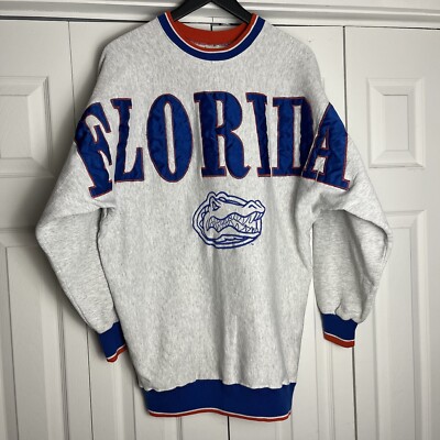Vtg 90s UF University Of Florida Gators Spell out Crewneck