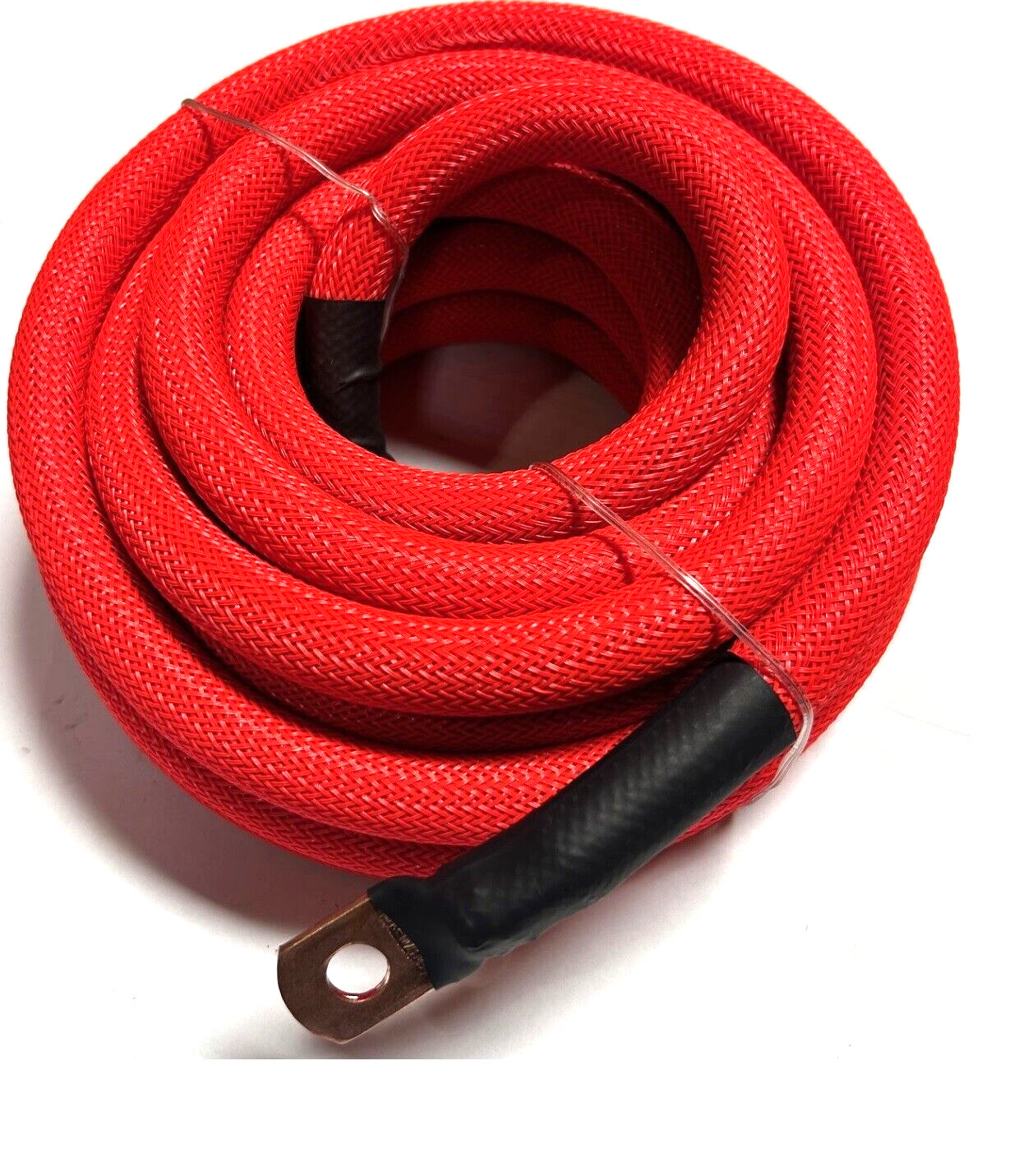 17ft 1/0 Gauge RED SNAKESKIN OFC Wire Strands Copper Marine Cable AWG
