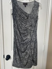 Dana Buchman Women's Leopard print Ruffle Bodycon Dress Size XS