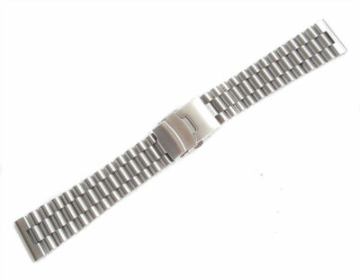 Uhrenarmband Edelstahl 22mm President -sTyle massive gerade Anstoß
