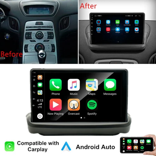 9" Stereo Radio Android GPS Wifi For Hyundai Genesis Coupe 2009-2012 w/ Carplay