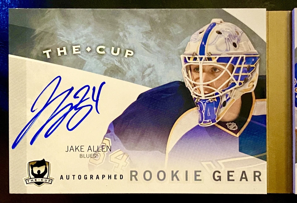 Jake Allen 2012-13 UD The Cup Rookie Gear Folleto Parche Automático Etiqueta 16/25 Montreal Foto 2 de 4