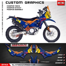 Kungfu Graphics Motorcycle Vinyl Stickers Kit for 690 Adventure Rally Raid EVO2