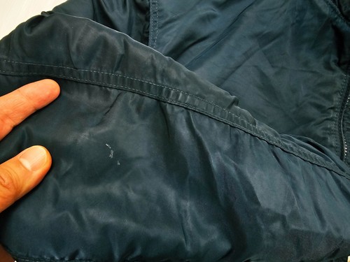 HOT Men's SCHOTT FLYER'S CWU-R BOMBER MILITARY FLIGHT 2P zip LINED TEAL Jacket L - Picture 11 of 17